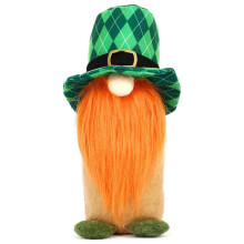 St. Patrick's Day Gnome Plush Doll Nordic Dwarf 8 x 4.8 in