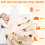 Burrito Tortilla Throw Blanket Beige 71 inch 6