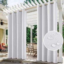 Outdoor Waterproof Sunshade Curtain Geometric Design 52x84