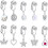 Clip-on-Bauchnabelpiercing aus Roségold mit Perle 4
