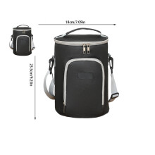 Insulated Lunch Bag Reusable Thickened Cylinder with