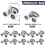 Quiet Shower Door Rollers Top and Bottom 10PCS 3