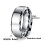 Stainless Steel Men's Ring Silver Size 11 2