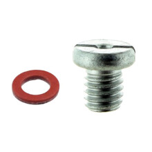 Slot Head Drain Fill Plug Screw and Gasket Kit for Yamaha