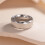 Stainless Steel Men's Ring Silver Size 11 4
