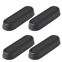 Foldable Wall Hooks Zinc Alloy Black 4 Pcs