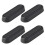Foldable Wall Hooks Zinc Alloy Black 4 Pcs 1