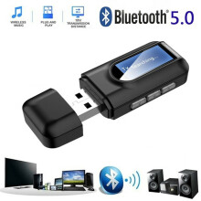 USB Bluetooth 5.0 Audio Transmitter Receiver LCD 3-in-1