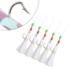 Sabiki Soft Fishing Lure Rigs with 3/0 Hooks 5 Pcs