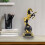 Figurine de cheval en résine, sculpture décorative, 1 pièce 6