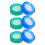 Sponge Finger Moistener for Office Counting 6 Pcs 6