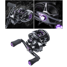 Baitcasting Reel 7.2:1 Gear Ratio 17.6 lbs Black