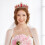 Couronne de coiffe rétro strass rouge et doré (1 pièce) 4