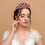 Couronne de coiffe rétro strass rouge et doré (1 pièce) 2