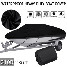 Waterproof Boat Cover 210D Heavy Duty Trailerable for