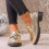 Γυναικεία Loafers από PU δέρμα με στρογγυλή μύτη και χοντρή σόλα, χαμηλό τακούνι 6