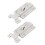 HEMOTON Sliding Bolt Latch 2 pcs Black 3