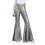 Women's sequined flared pants high waist wide leg 2