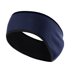 Women's fleece ear protection headband dark blue