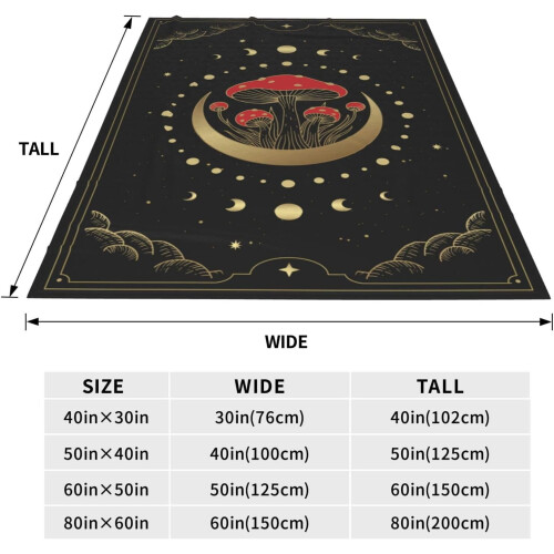 Κουβέρτα Φανέλας Mushroom Moon Alchemy 80x60 εκ. 2