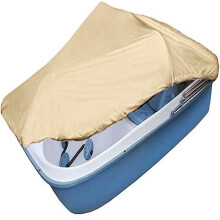 Boat Cover Heavy Duty Waterproof 420D Black for 3-5 Person