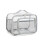 Lunch Bag Reusable Gray Stitch Bento Tote 1