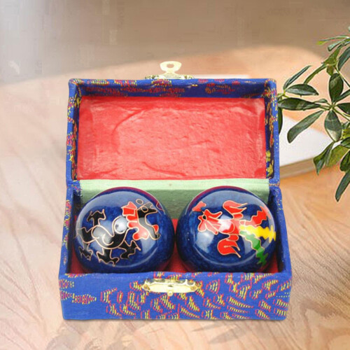 Baoding Hand Massage Balls with Storage Box 2 Pcs