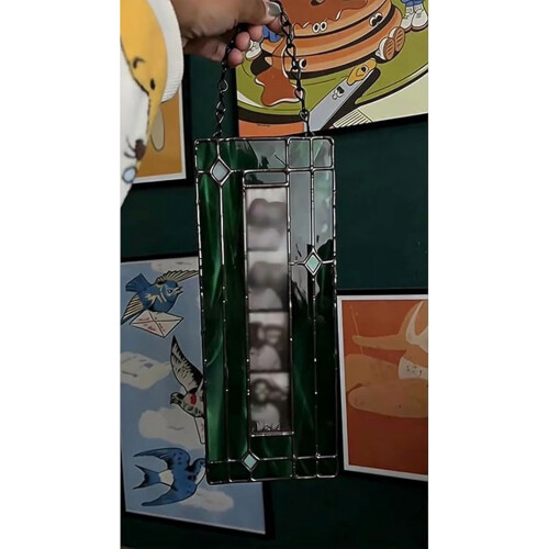 Vintage Stained Photobooth Frame Vertical Hanging 1 Strip 2