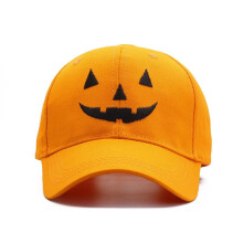 COMEET Pumpkin-Face Embroidered Baseball Hat Adult Unisex