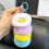 Cute Caterpillar Worm Keychain Plush Ring Accessory 1