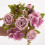 Bouquet di rose rosse artificiali realistiche da 33 cm 4