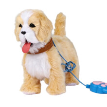 Electric Golden Retriever Toy with Talking and Tongue-Out