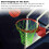 Filet de basket-ball en nylon phosphorescent 50 cm 6