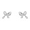 925 Sterling Silver Bow Drop Earrings Elegant Gold Tone 5