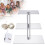 Acrylic Cupcake Display Stand with LED Light 3-Tier 5