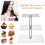 Acrylic Cupcake Display Stand with LED Light 3-Tier 6