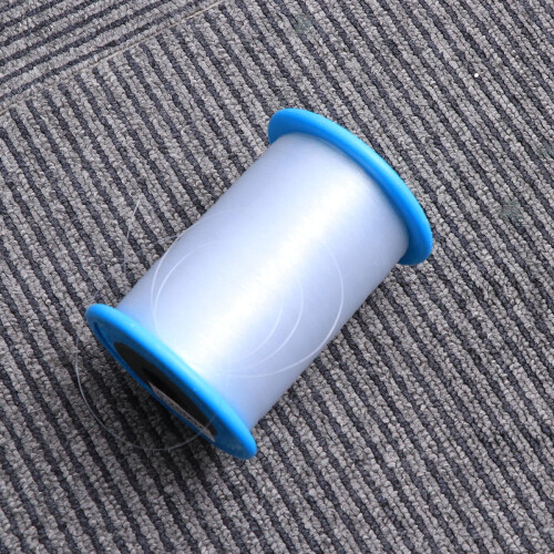 Cordino in nylon trasparente per braccialetti e perline, poliestere, 1 2