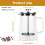 Καφετιέρα French Press με διπλό τοίχωμα από γυαλί 350ml 7