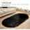 White Oval Area Rug Plush Washable 4060cm 4