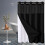 Rideau de douche en polyester imperméable et résistant, 54 x 72 pouces. 6