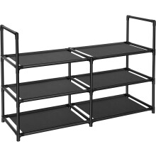 3-Tier Metal Shoe Rack for Entryway Bedroom Closet Holds