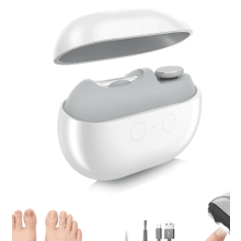 Lime à ongles rechargeable avec lumière LED, portable et électrique