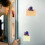 Frog Fridge Magnet with Movable Joints Purple 8in 3