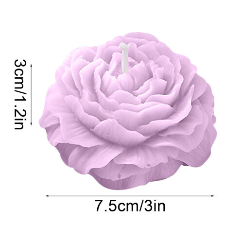 Bougie parfumée rose en forme de rose (lot de 10) 1