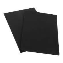 Panneaux de signalisation vierges noirs en plastique ondulé (lot de 2)