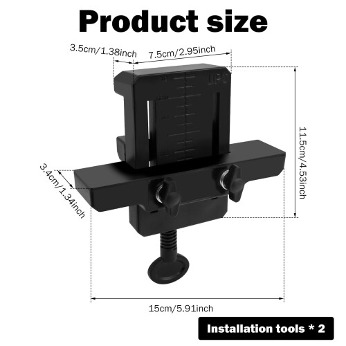 Cabinet Door Mounting Jig Adjustable Woodworking Locator 2 1