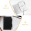 Bloc-notes avec stylo, alliage d'aluminium compact, noir, lot de 2 8