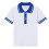Boys' Rugby Shirt Solid Light Blue Short Sleeve Oversized 3