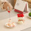 Set di forchette da frutta decorative a forma di rosa, 4 pezzi 1