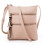 Γυναικεία τσάντα ώμου crossbody με διπλό φερμουάρ και 1